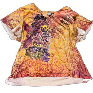 Size 4X Y2K Style Flowy Shirt